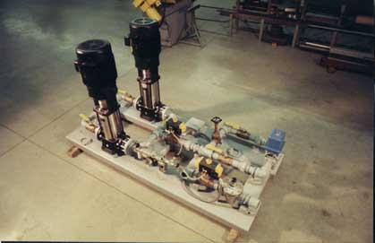 This is a redundant system water injection pump for polution control.